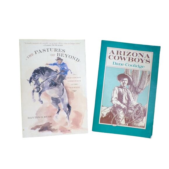 (2) Cowboy Western Themed books The Pastures of Beyond and Arizona Cowboys - Picture 1 of 2